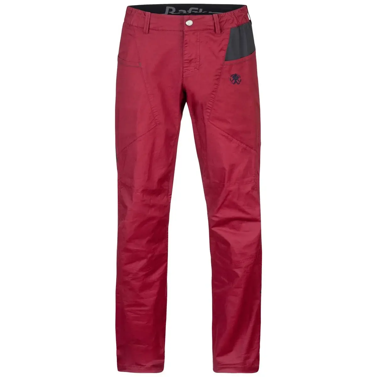 Pánske lezecké nohavice Rafiki Crag biking red/graphite