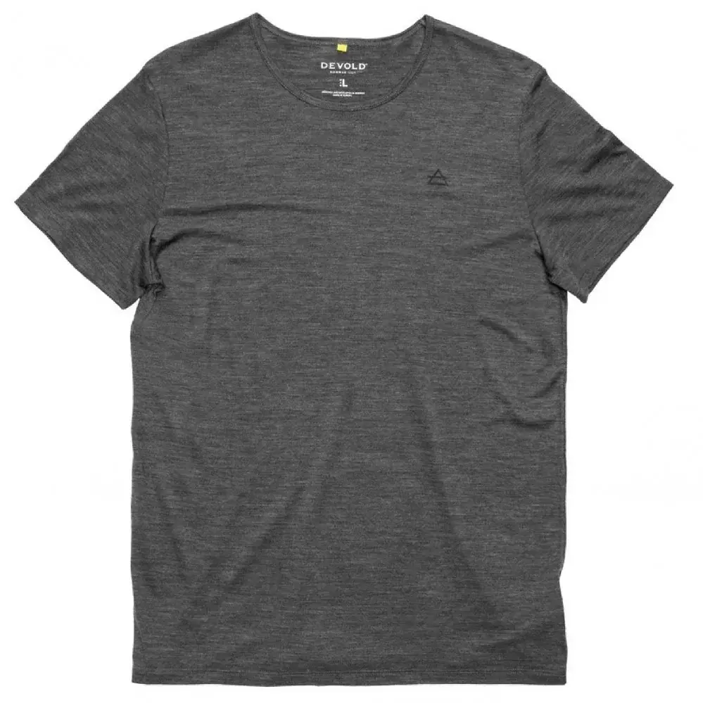 Pánske merino tričko Devold Active Tee Man anthracite