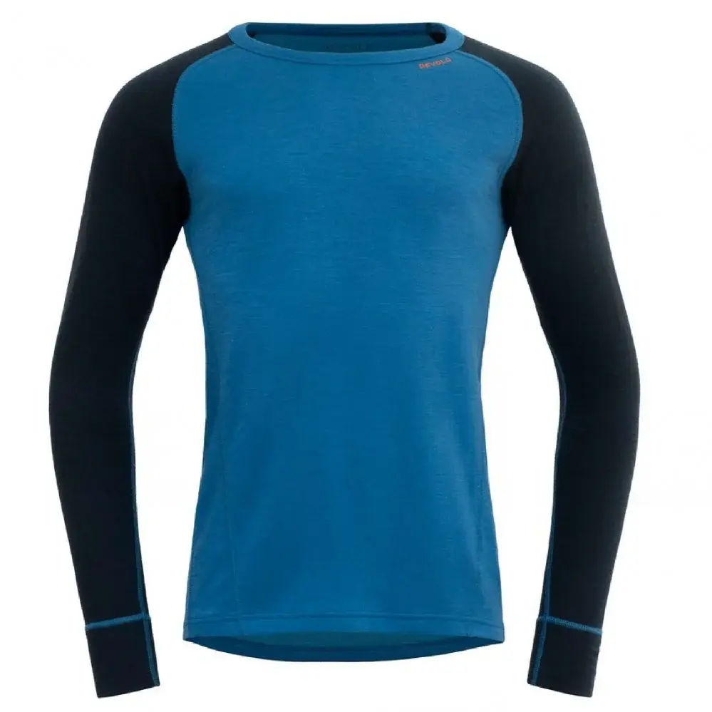 Pánske merino tričko Devold Duo Active 205 Shirt Man blue/ink