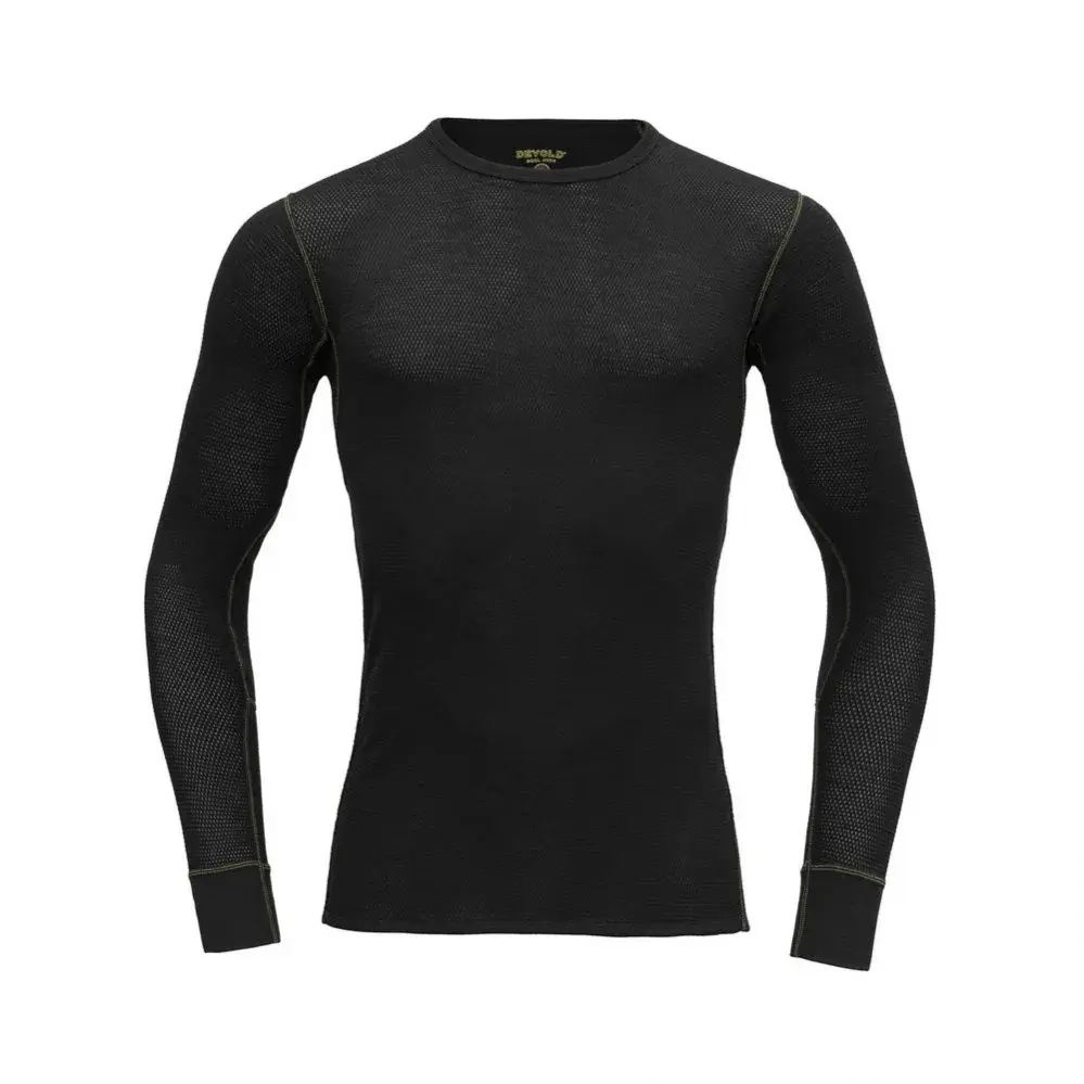 Pánske merino tričko Devold Woll Mesh 190 Shirt Man caviar