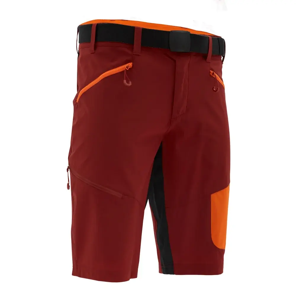Silvini Pánske MTB kraťasy Silvini Rango Pro merlot-orange