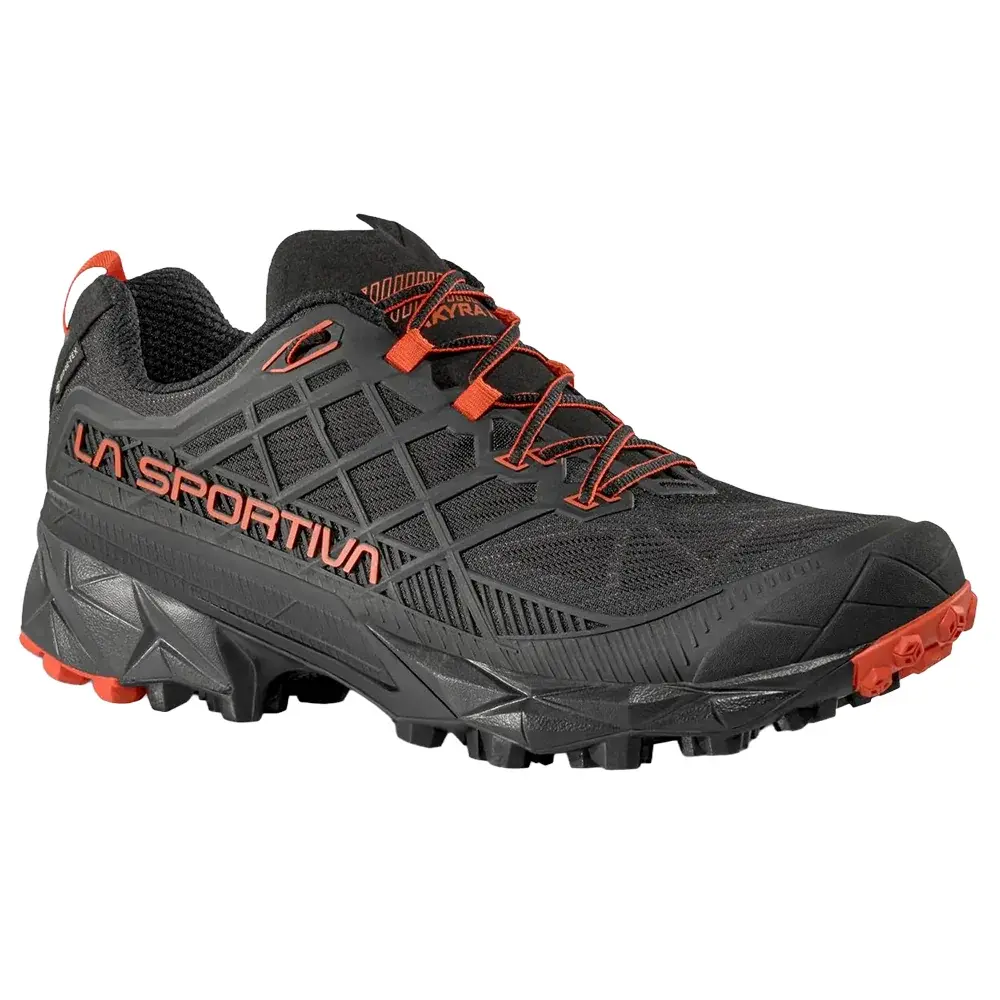 Pánske nízke topánky La Sportiva Akyra II GTX black/cherry tomato