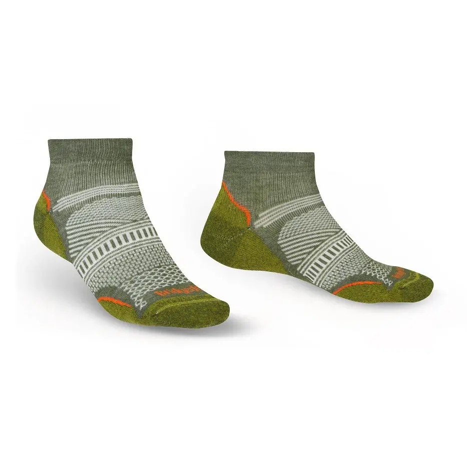 Pánske ponožky Bridgedale Hike UL T2 CP Low green/736
