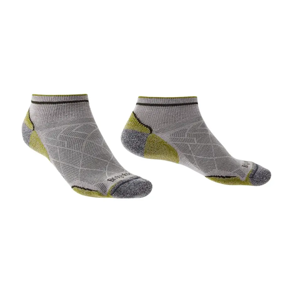 Pánske ponožky Bridgedale Hike UL T2 CP Low grey/green