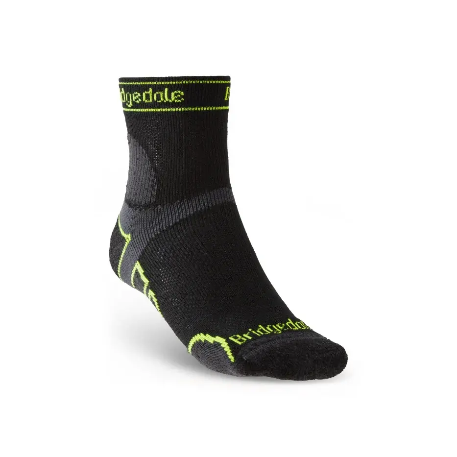 Bridgedale Pánske bežecké ponožky Bridgedale Trail Run LW T2 MS 3/4 Crew black