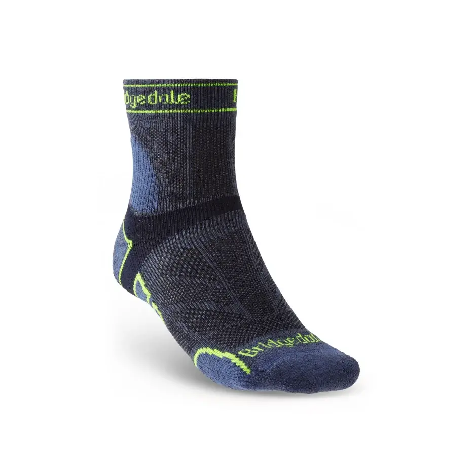 Pánske ponožky Bridgedale Trail Run LW T2 MS 3/4 Crew red/325