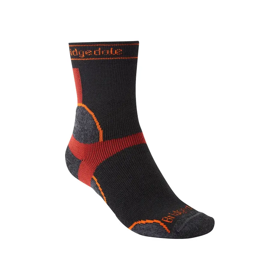 Bridgedale Pánske bežecké ponožky Bridgedale Trail RUn MW T2 MS Crew black