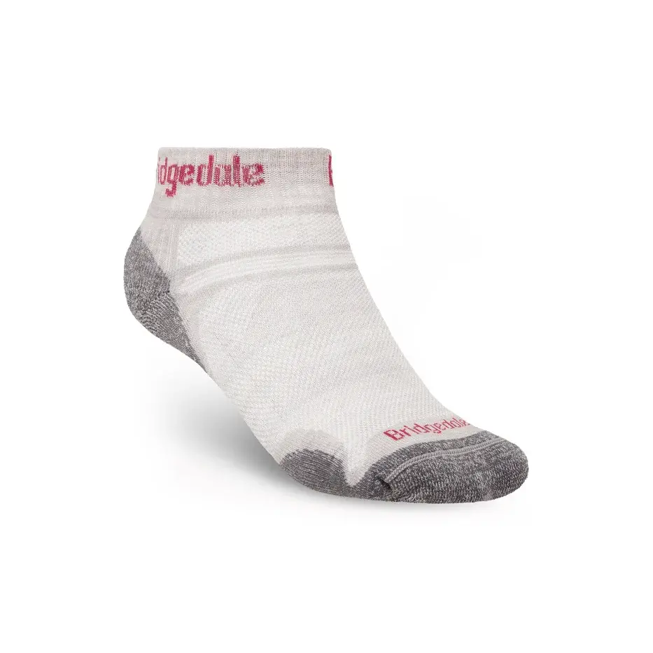 Pánske ponožky Bridgedale Hike Ultralight Performance Ankle Silver/Red