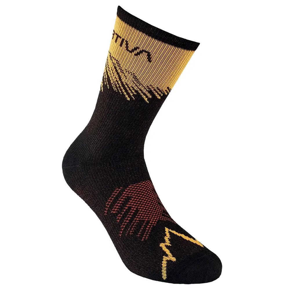 La Sportiva Pánske ponožky La Sportiva Sky Socks black/yellow