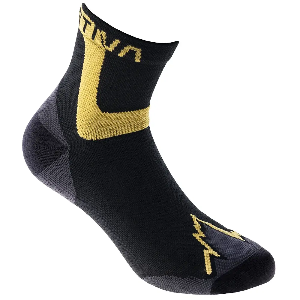 La Sportiva Pánske ponožky La Sportiva Ultra Running Socks black/yellow