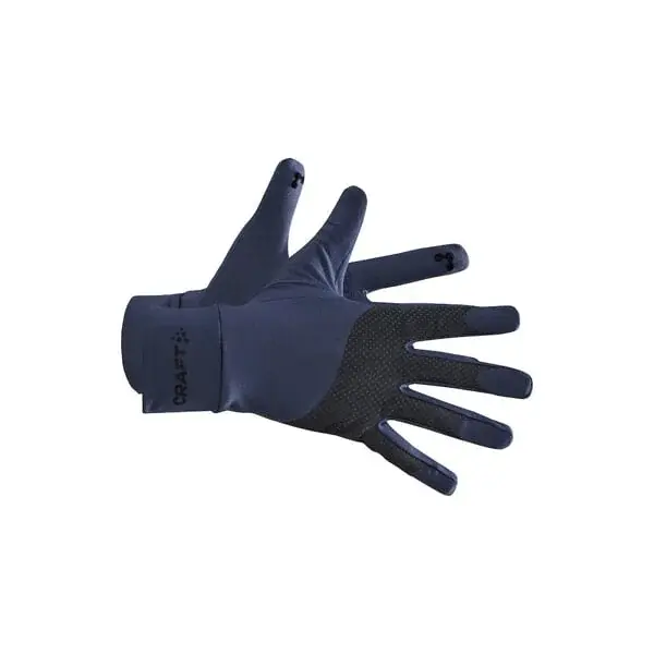 Craft Pánske silne reflexné bežecké rukavice Craft ADV Lumen Fleece modrá