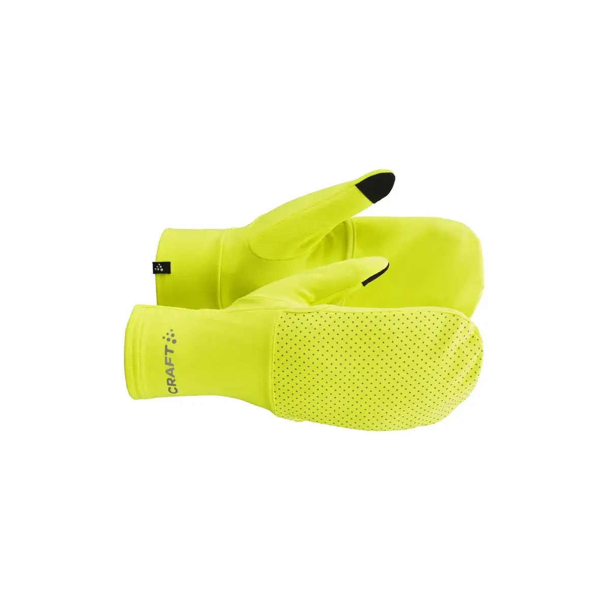 Pánske rukavice Craft Lumen Fleece Hybrid 2 žltá