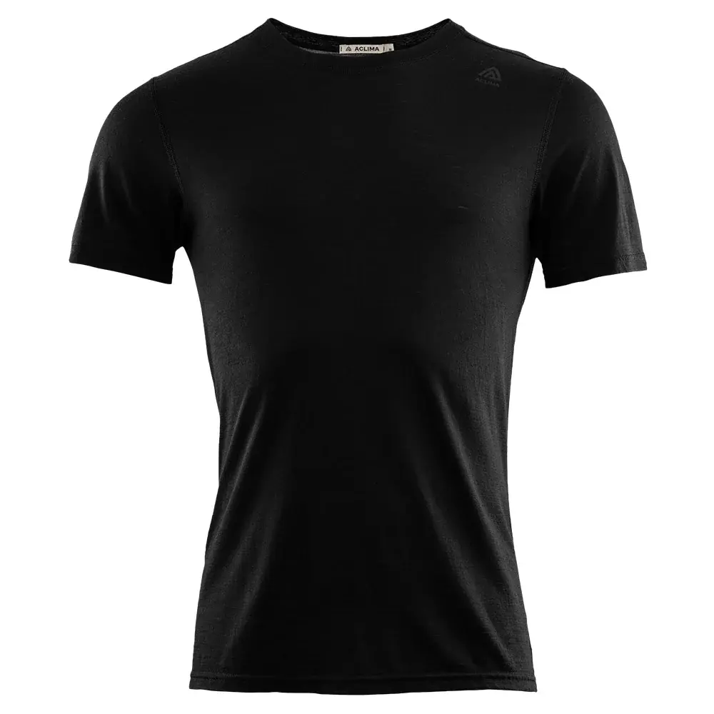Pánske termotriko Aclima LightWool Undershirt Tee jet black