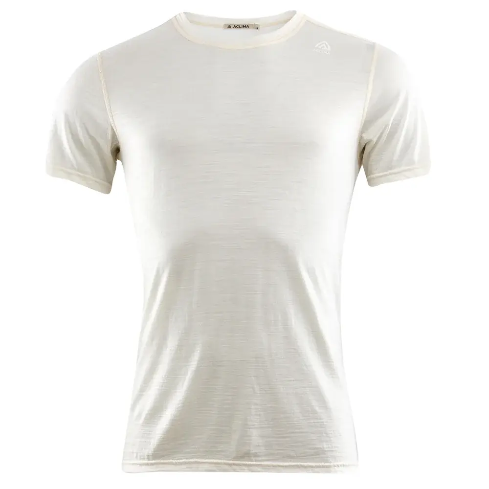 Pánske termotriko Aclima LightWool Undershirt Tee nature