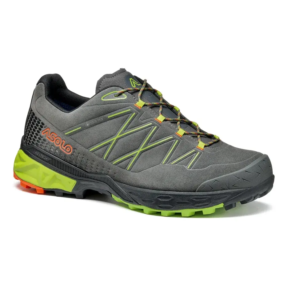 Asolo Pánske trekové topánky Asolo Tahoe Lth GTX MM graphite/green lime