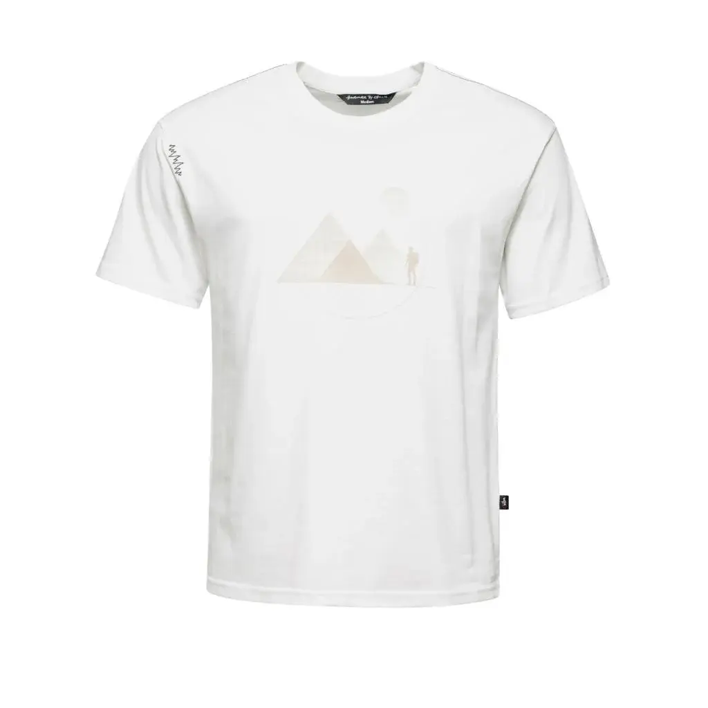 Chillaz Pánske tričko Chillaz Mountain Contours white