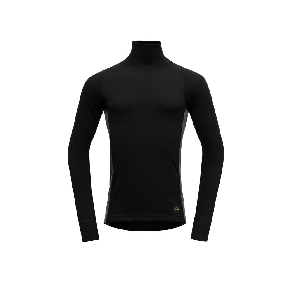 Pánske funkčné tričko Devold Spirit High Neck Black