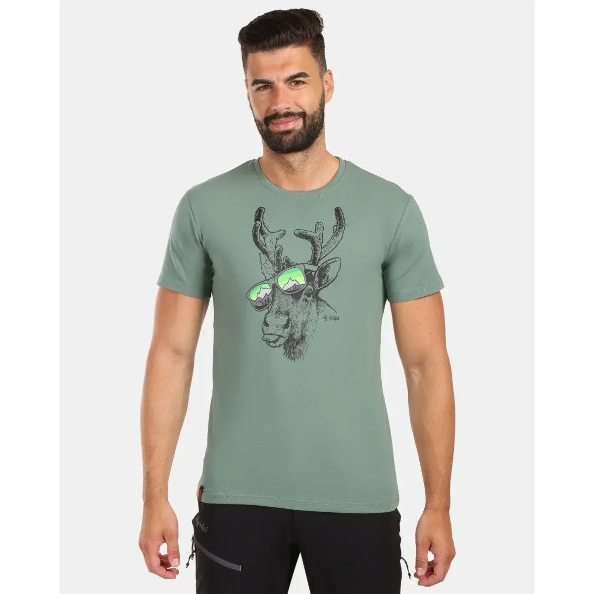 Pánske tričko Kilpi DISCOVER-M khaki