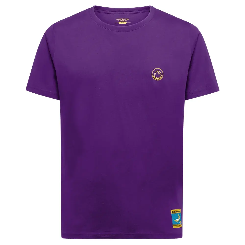 La Sportiva Pánske tričko La Sportiva Climbing on the Moon viola/giallo