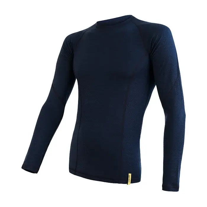 Sensor Pánske funkčné tričko s dlhým rukávom Sensor Merino DF deep blu