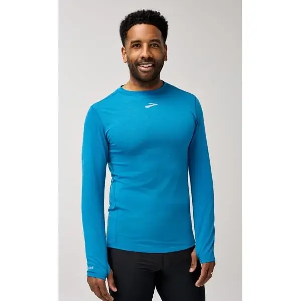 Pánske tričko Brooks High Point Long Sleeve modrá