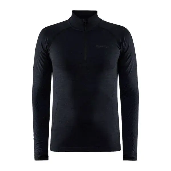 Pánske funkčné tričko Craft CORE Dry Active Comfort ZIP čierna