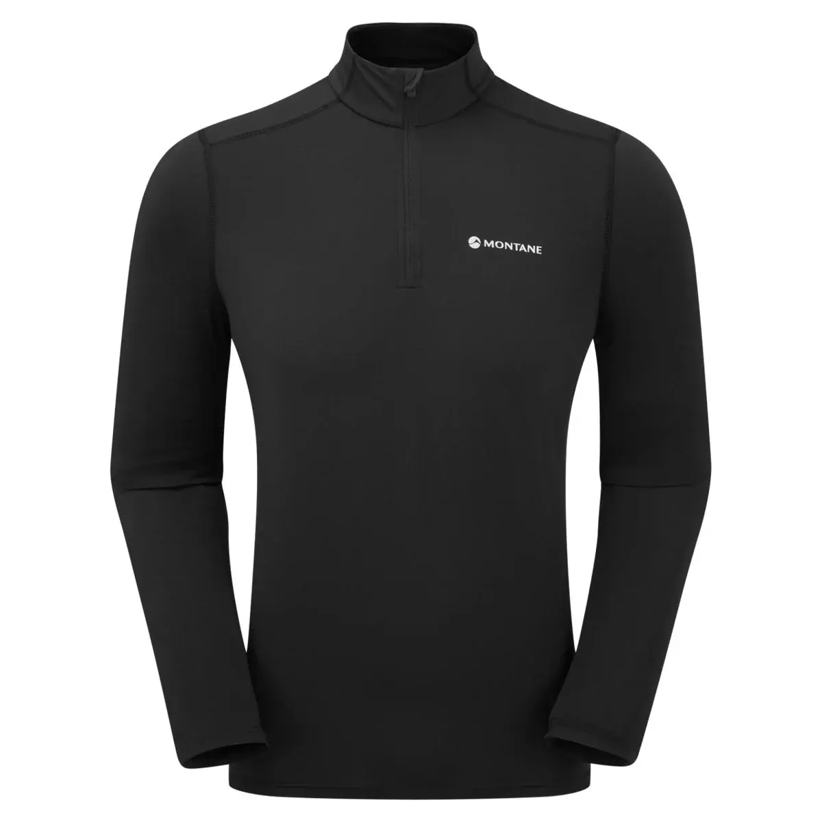 Pánske priedušné tričko Montane Men's Dart XT Zip Neck Black