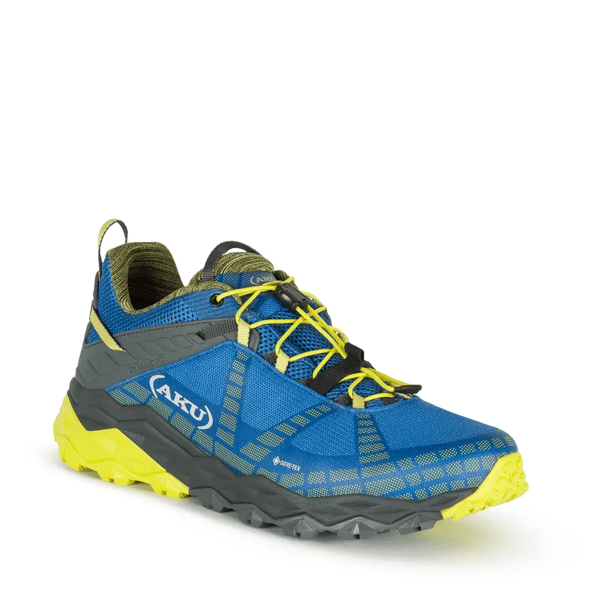 Pánske turistické topánky AKU Flyrock Blue/lime