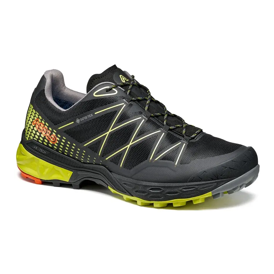 Asolo Pánske turistické topánky Asolo Tahoe GTX MM Black/safety yellow