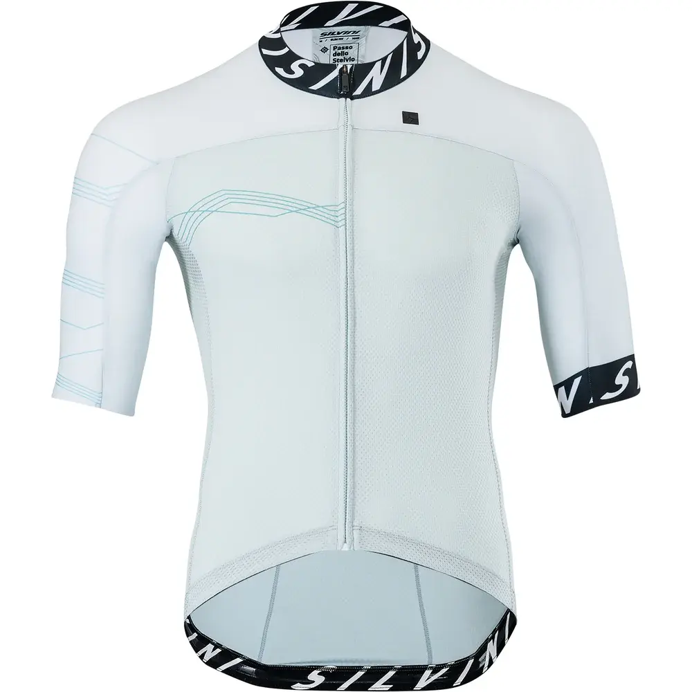 Pánsky cyklistický dres Silvini Stelvio Light blue/black
