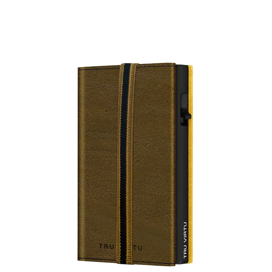 Tru Virtu Peňaženka Tru Virtu Click & Slide Strap Edge koža Caramba Mossgreen Earth hnedá