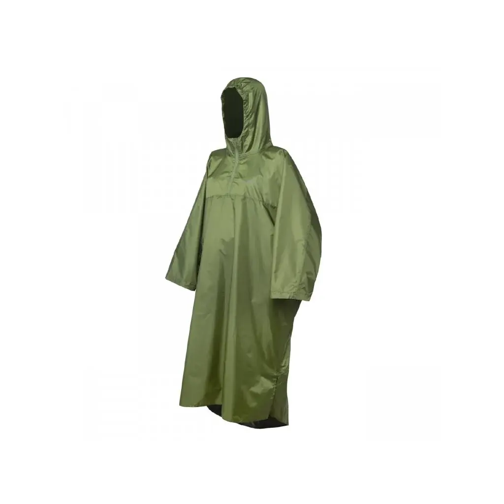 Trekmates Pláštenka Trekmates Deluxe Poncho zelená
