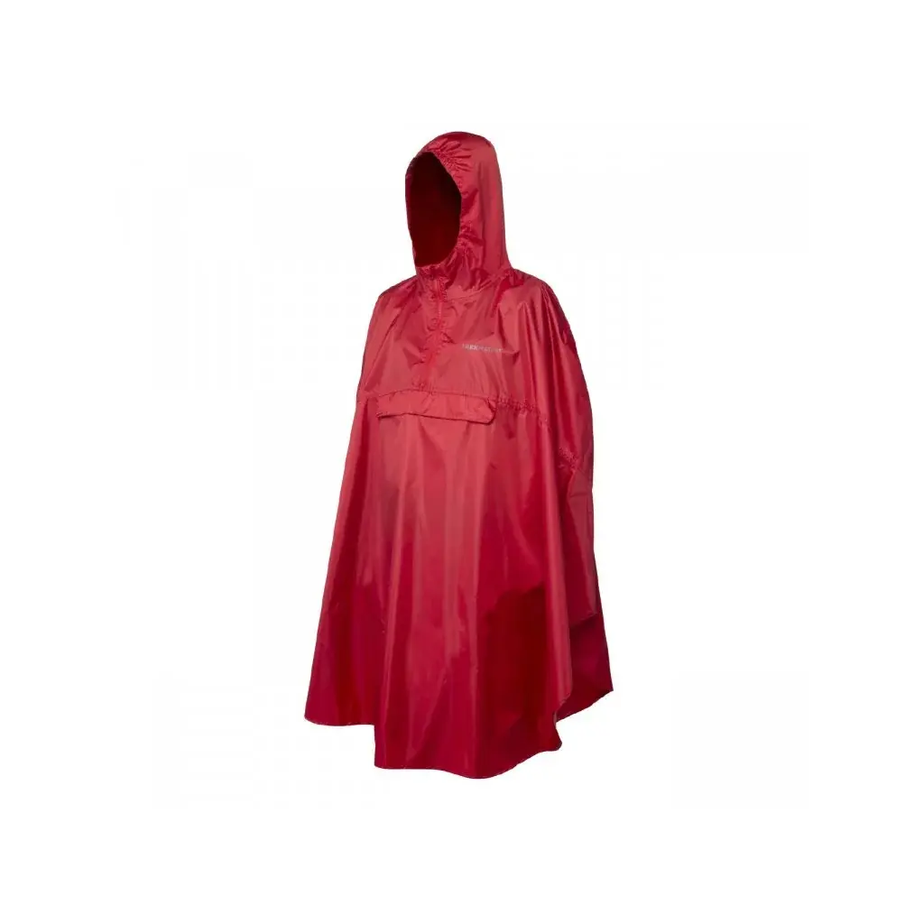 Trekmates Pláštenka Trekmates Rove Poncho červená