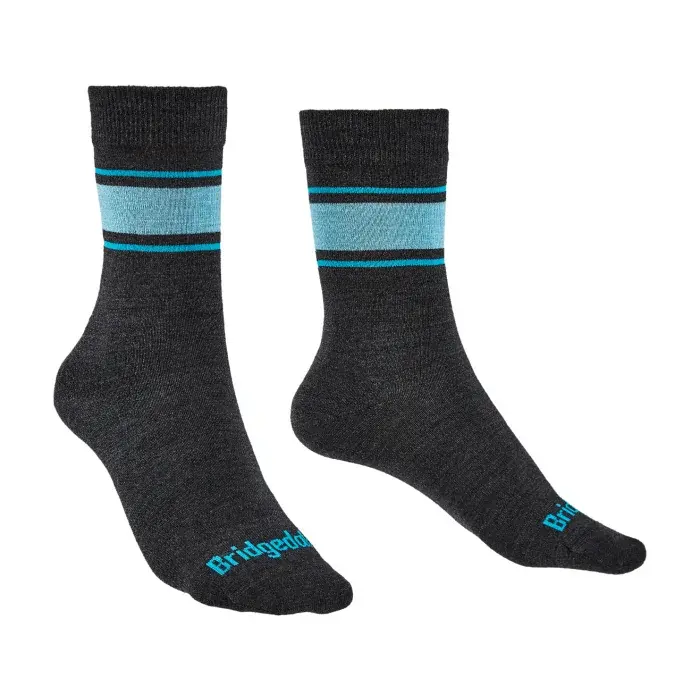 Bridgedale Ponožky Bridgedale Everyday Ultra Light Merino Performance Boot Women's dark grey/blue/126
