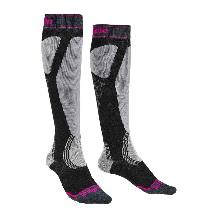 Bridgedale Ponožky Bridgedale Ski Easy On Women's graphite/purple/134