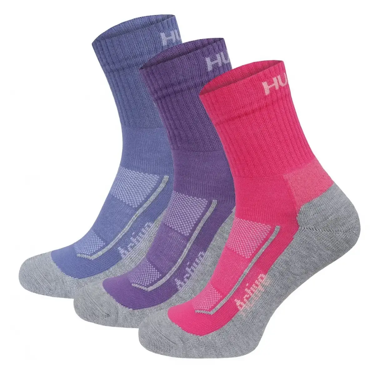 Ponožky Husky Active 3pack blue, pink, purple