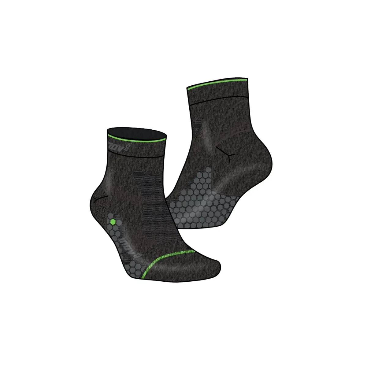 Ponožky Inov8 Seson outdoor sock Mid black/grey