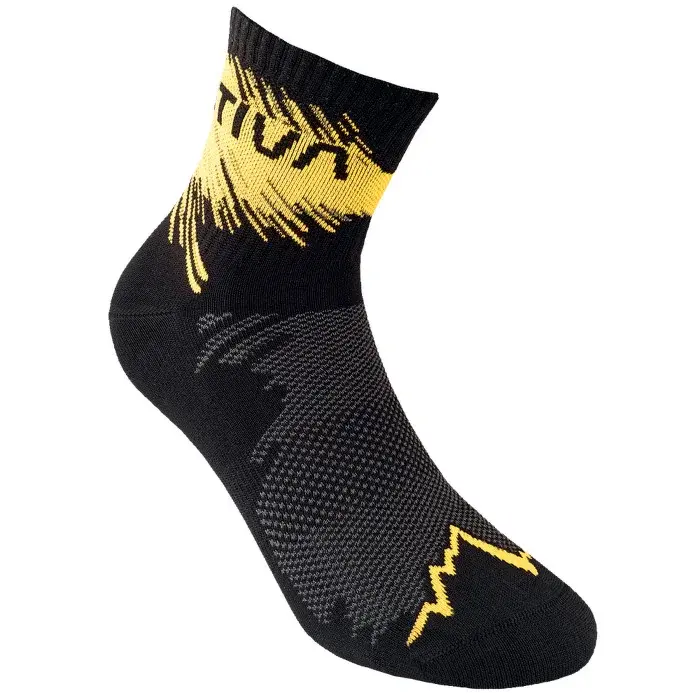 La Sportiva Dámske ponožky La Sportiva Trail Running Socks Black/Yellow