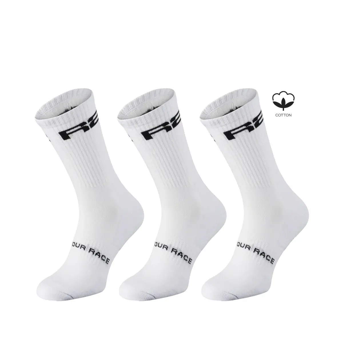 Ponožky R2 URBAN 3PACK biela, čierna
