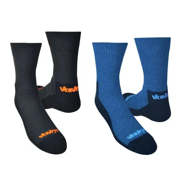 Vavrys Ponožky Vavrys Trek CMX 2-pack čierna+modrá