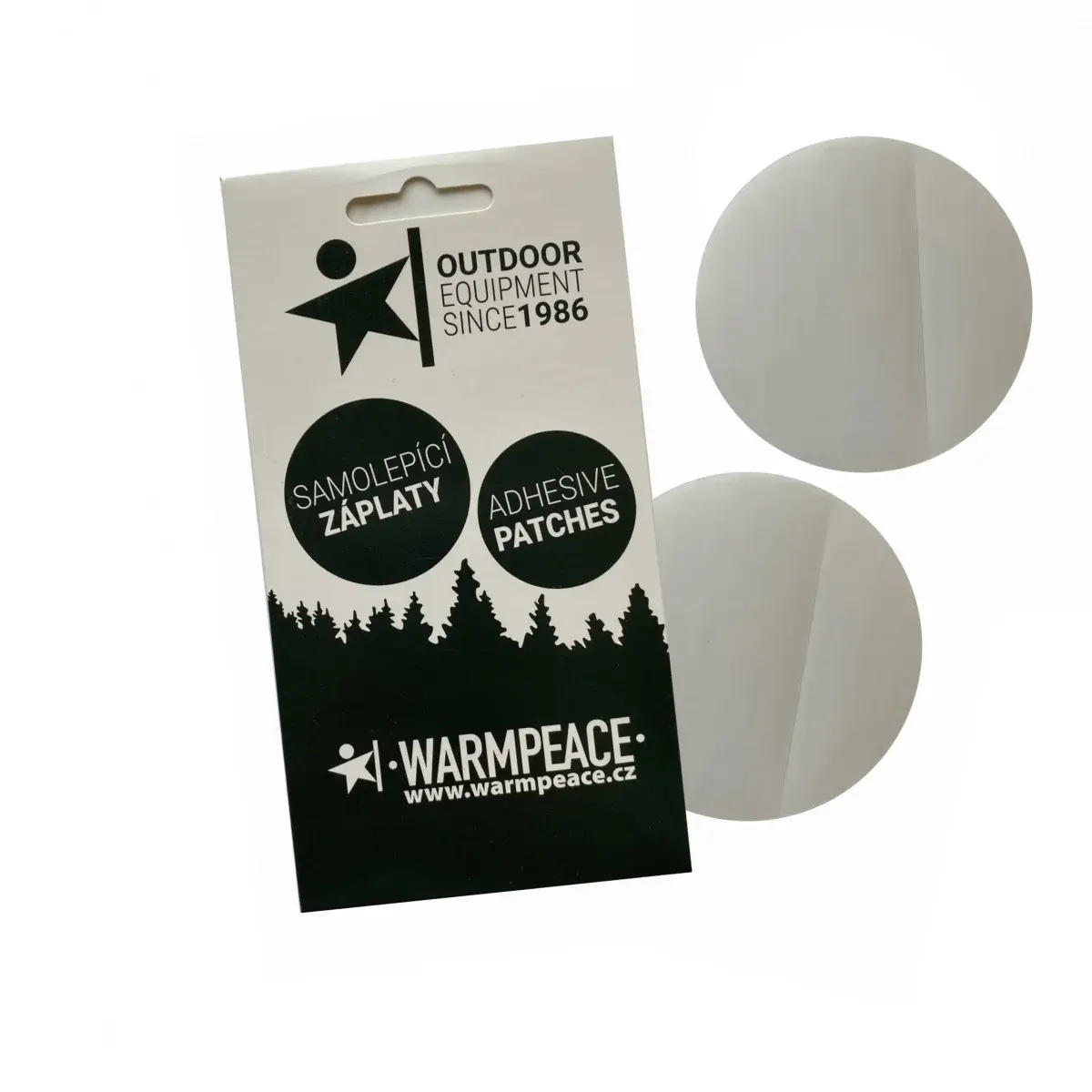Warmpeace Samolepiaci záplaty Warmpeace 2 kusy