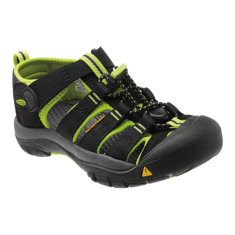 KEEN Sandále KEEN Newport H2 Children black/lime green