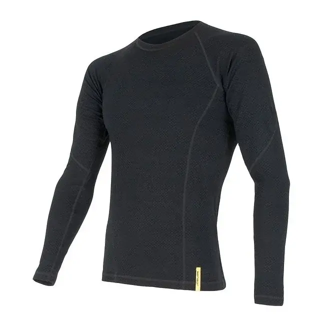 Sensor Pánske tričko Sensor Merino DF dl. rukáv čierna