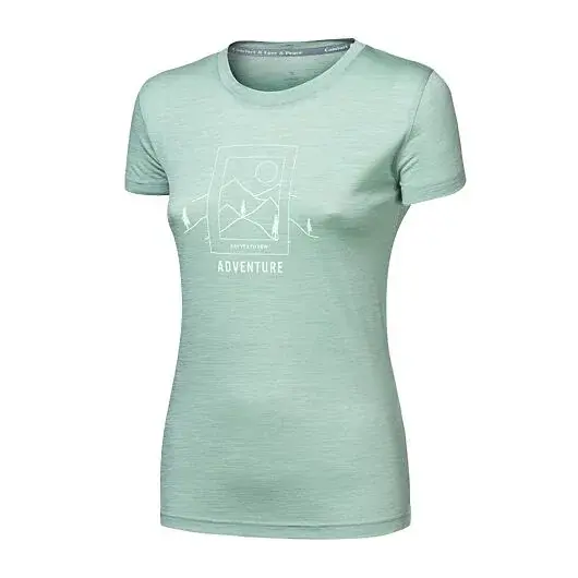 Dámske tričko Sensor Merino Air SAY YES kr.rukáv basil green