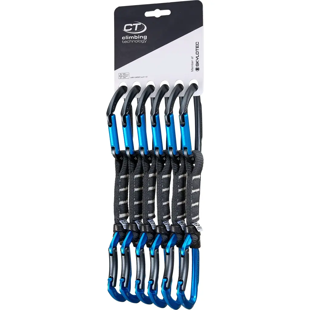 Climbing Technology Set expresiek Climbing Technology Lime set Nylon PRO 6ks anthracite/blue 12cm