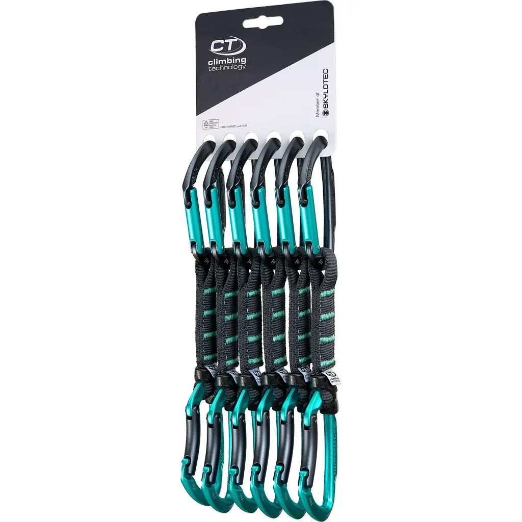 Set expresiek Climbing Technology Lime set Nylon PRO 6ks anthracite/blue marine 12cm