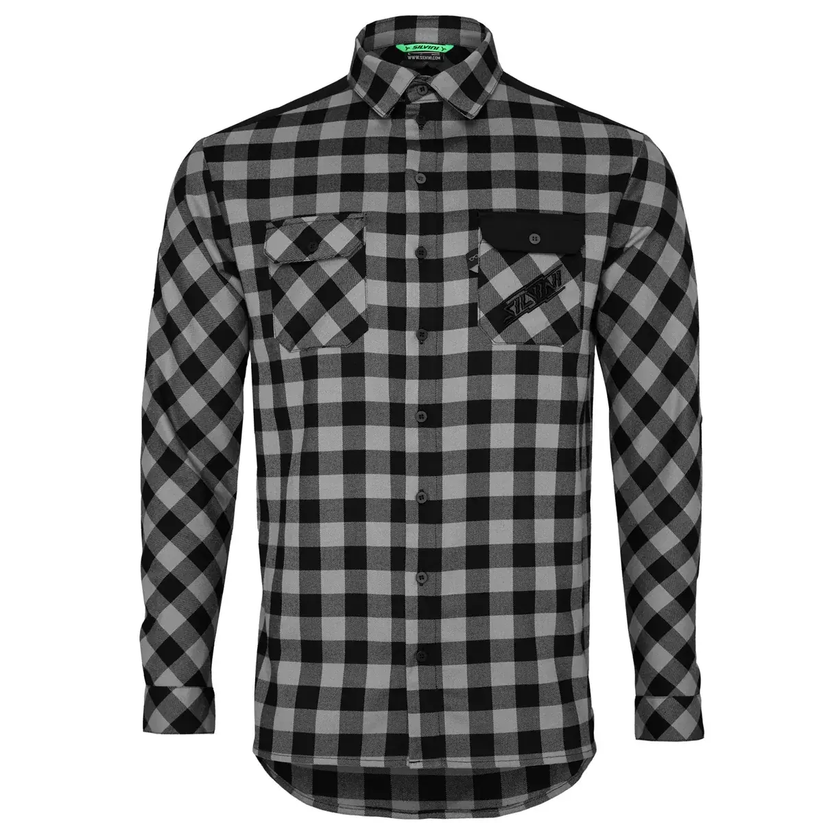 Pánska košeľa Silvini MJ2131 Farini grey-black