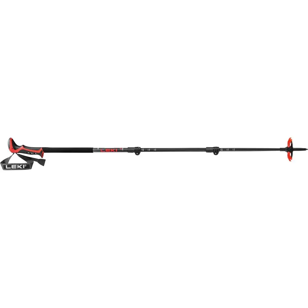 Skialpinistické palice Leki Haute Route 3 dark anthracite-dark red-black 110-150cm