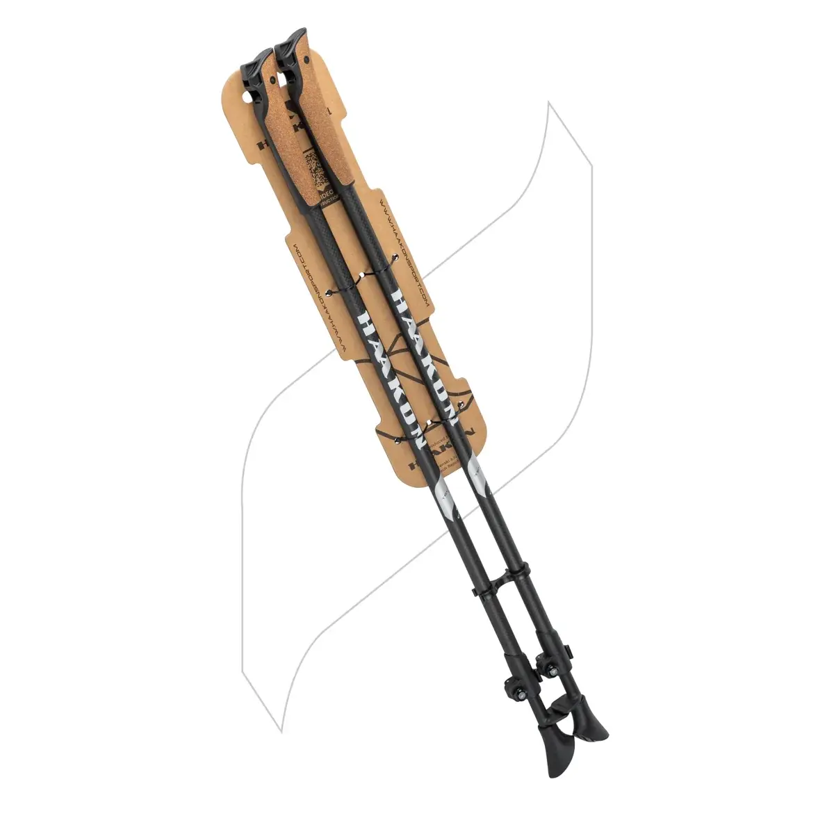 Skladacie palice HAAKON Telescopic silver