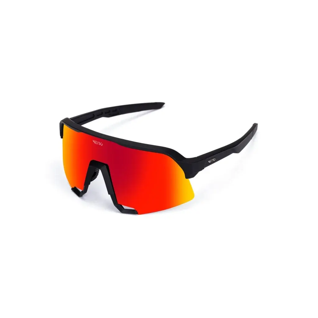 NEIBO Športové okuliare NEIBO Hawk Black/fire orange